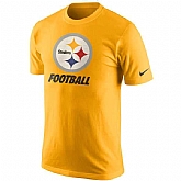 Pittsburgh Steelers Nike Facility WEM T-Shirt - Gold,baseball caps,new era cap wholesale,wholesale hats